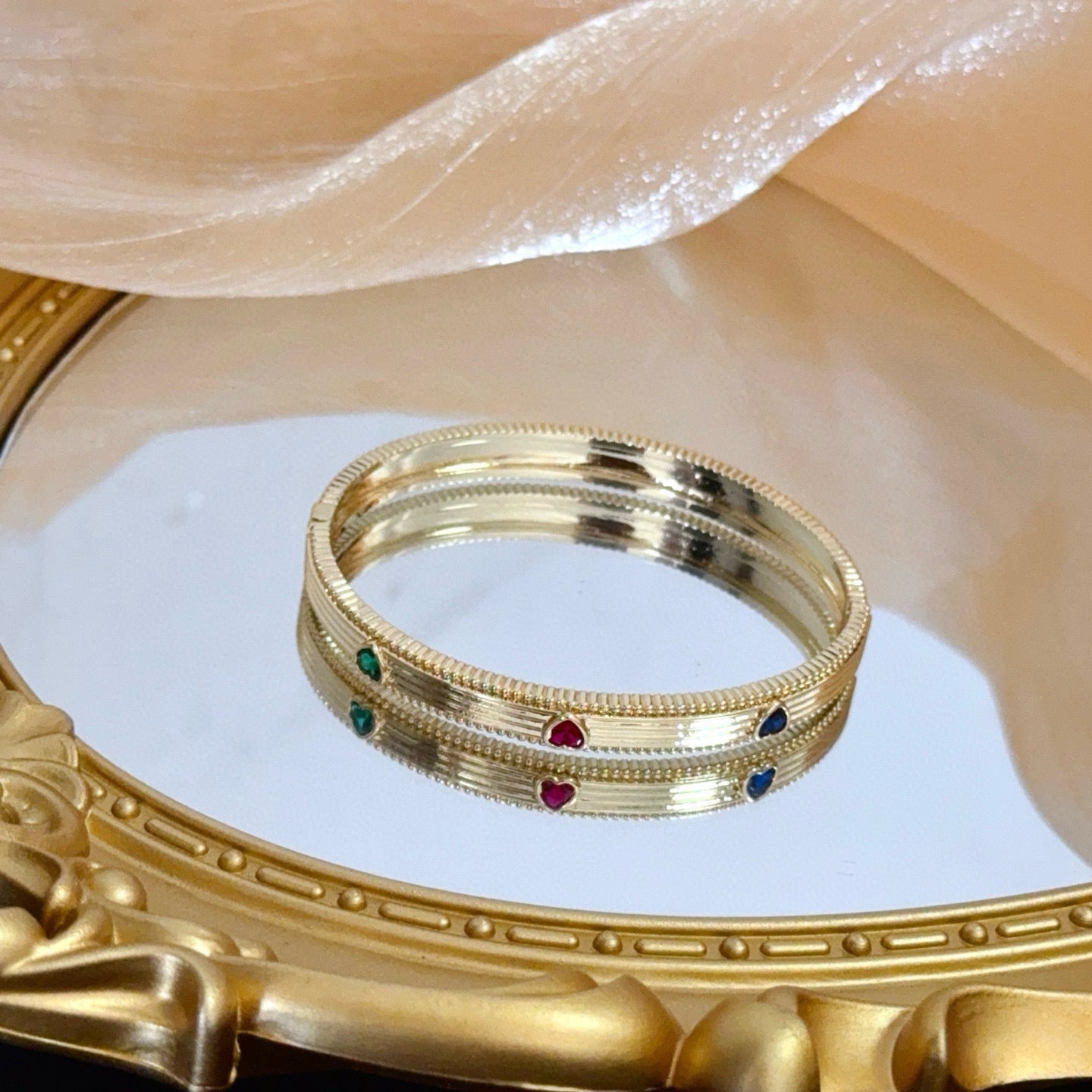 Colored Diamond Panther Bracelet | Premium V-Gold