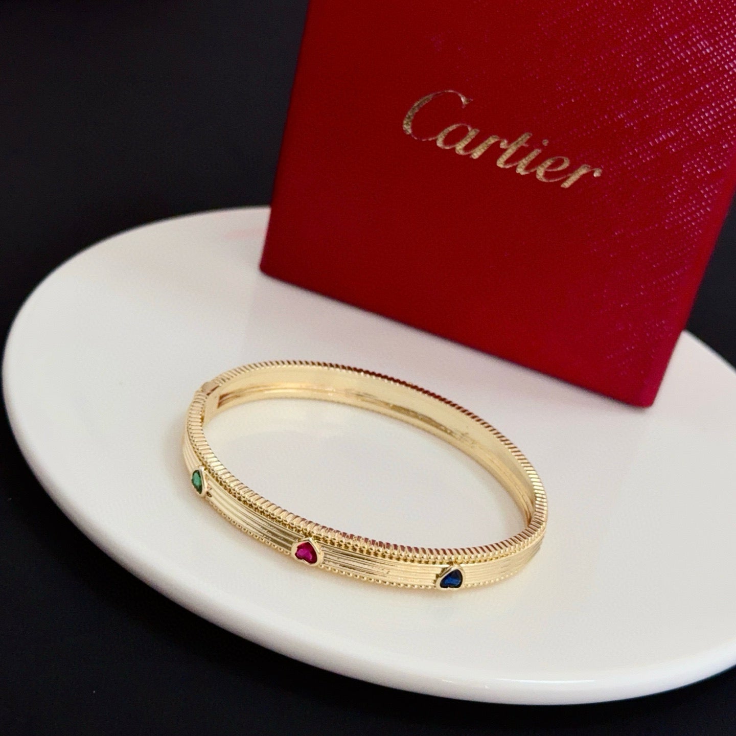 Colored Diamond Panther Bracelet | Premium V-Gold